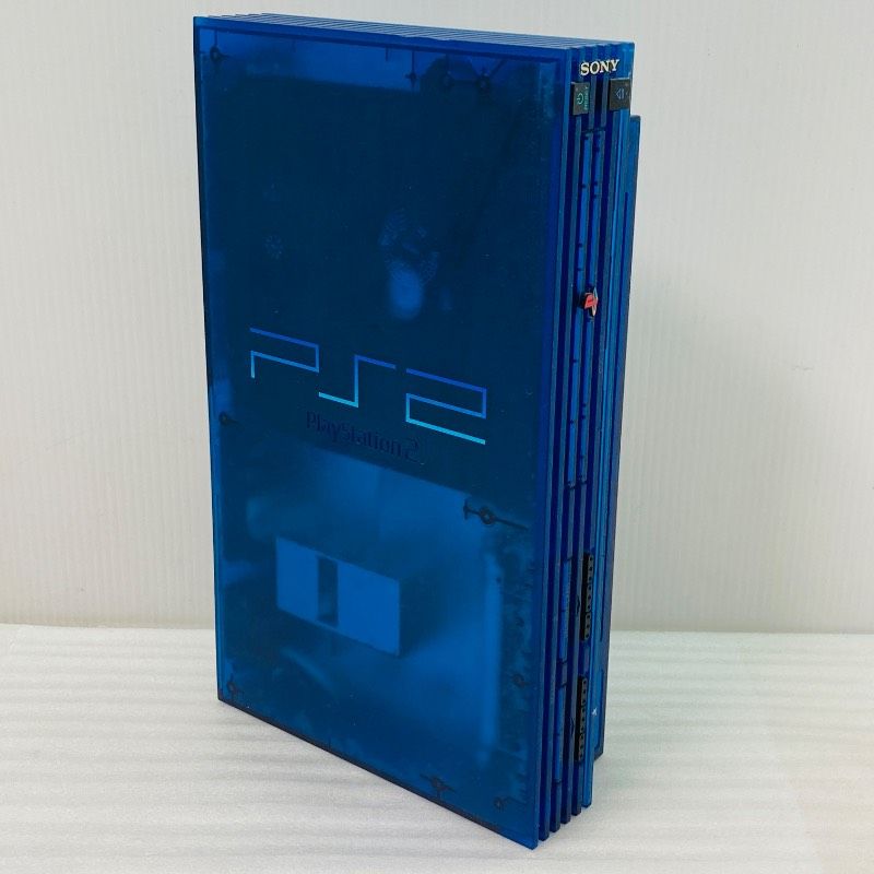 ジャンク】SONY PlayStation 2 オーシャン ブルー 本体 SCPH37000 BH2