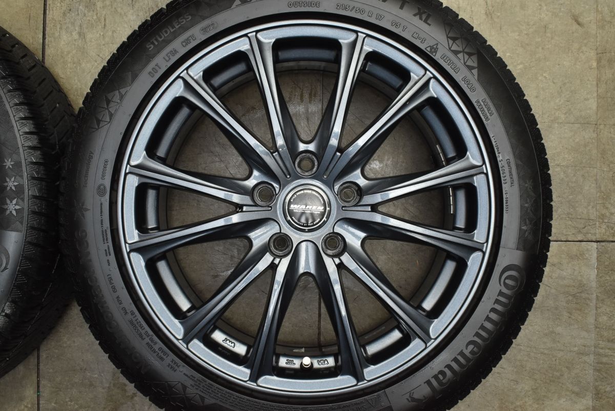  WAREN 17 in 7 J 48 PCD 114 3 コンチネンタル ノースコンタクト NC 6 215 50 R レヴォーグ インプレッサ GRヤリス プリウスα 17インチ ホイール