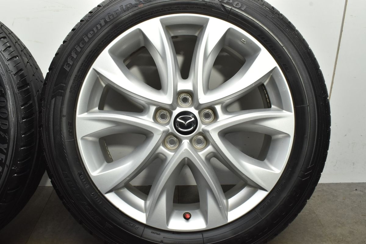  交換用に マツダ KE系 CX 5 前期 19 in 7 J 50 PCD 114 3 グッドイヤー エフィシェントグリップSUV 225 55 R 8 流用 19インチ タイヤ ホイールセット