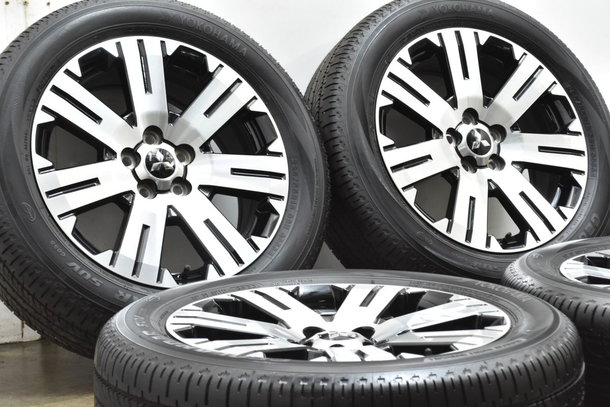 超バリ溝 ミツビシ デリカD 5 後期 18 in 7 J 38 PCD 114 3 ヨコハマ ジオランダー SUV G 055 225 55 R アウトランダー 流用