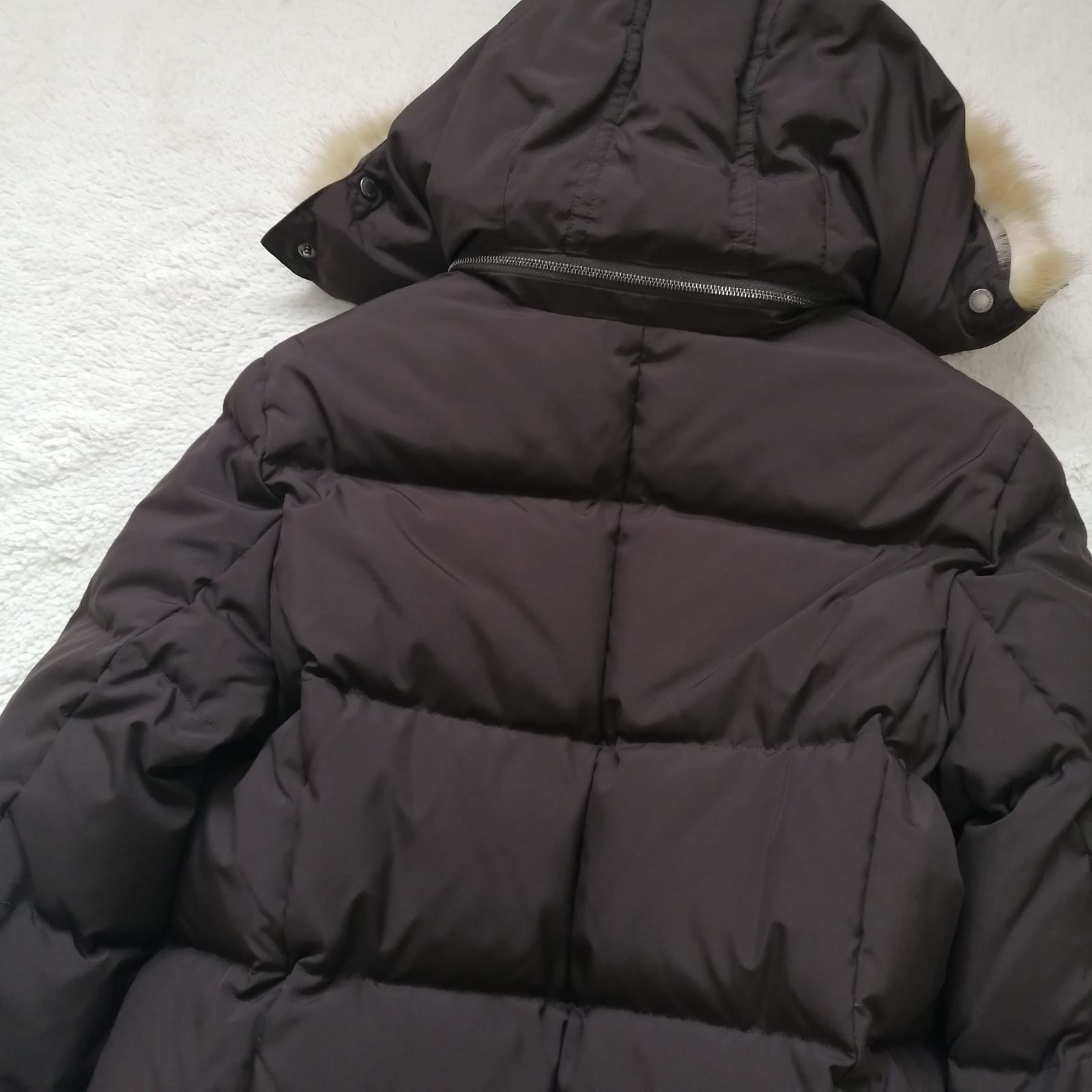 バーバリーロンドン ダウンジャケット ノバチェック ショート ブラウン