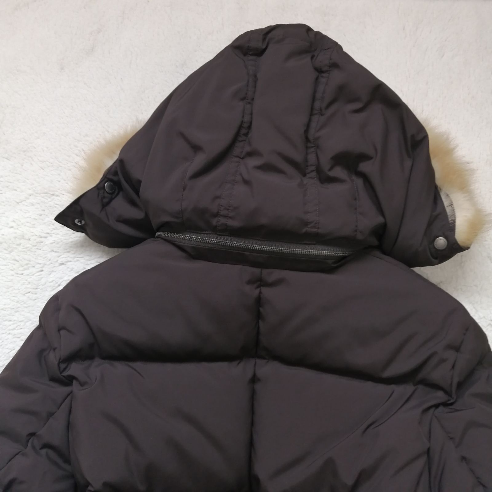 バーバリーロンドン ダウンジャケット ノバチェック ショート ブラウン