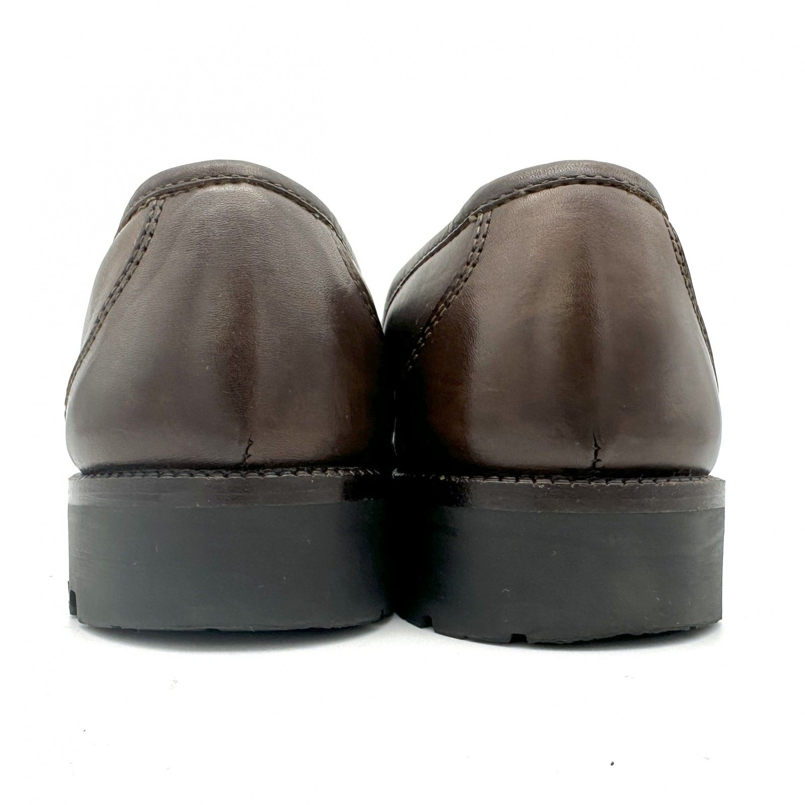 Ferragamo ガンチーニ ローファー レザー ブラウン 846A - メルカリ