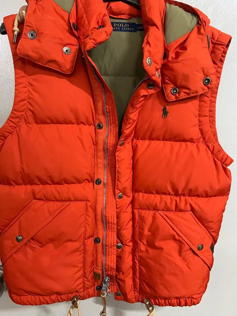 ポロ ラルフローレン オレンジ ダックダウン ベスト - メルカリ