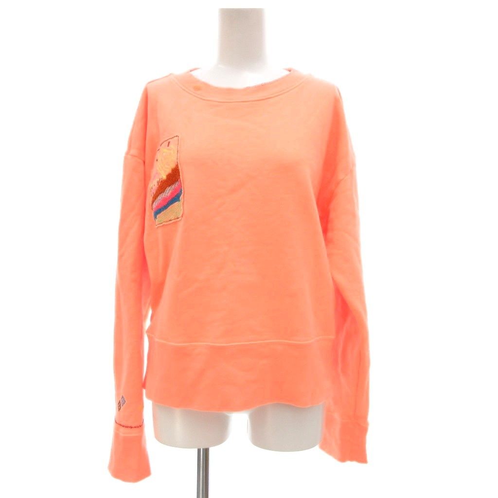 【中古】フォルテフォルテ FORTE FORTE エンブロイダリースウェットシャツ プルオーバー トレーナー 裏毛 1 フォルテフォルテ FORTE FORTE エンブロイダリースウェットシャツ プル