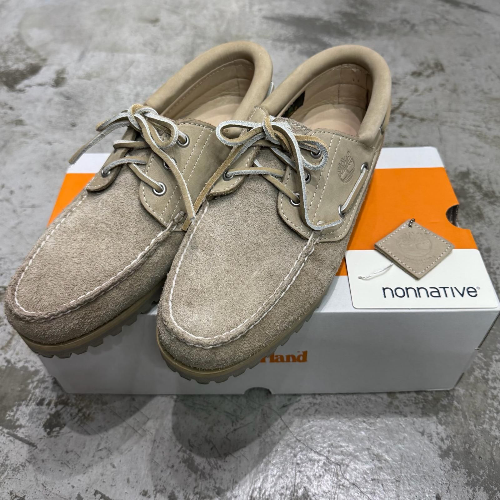 Timberland × nonnative 3 EYE CLASSIC スエード デッキシューズ ティンバーランド ノンネイティブ NN-F 4451 グレー 27 cm 3377 M
