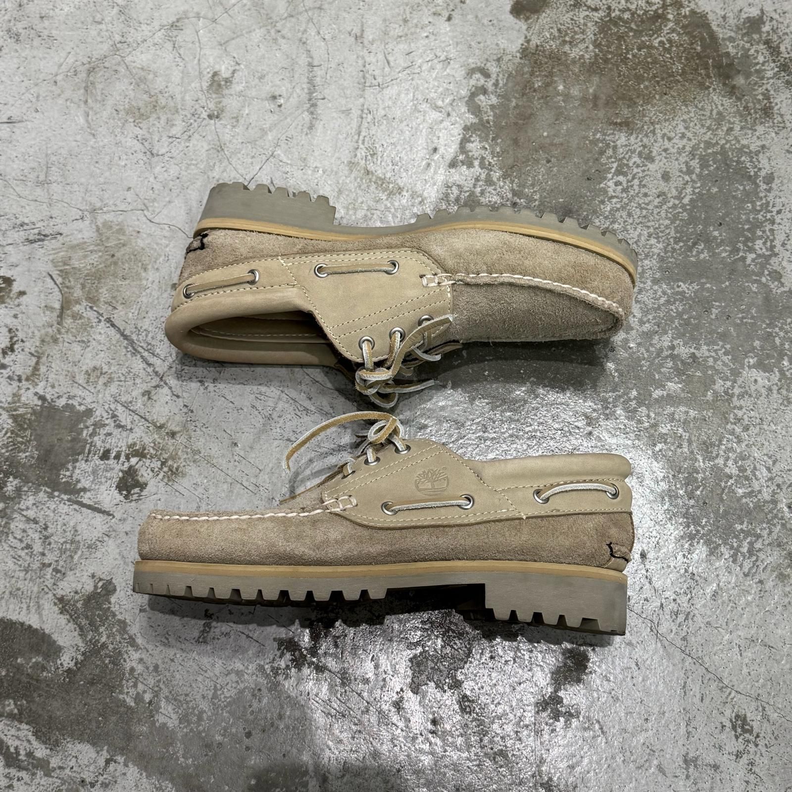  Timberland nonnative 3 EYE CLASSIC スエード デッキシューズ ティンバーランド ノンネイティブ NN F 4451 グレー 27 cm 3377 M モカシン デッキシューズ ブーツ 革靴