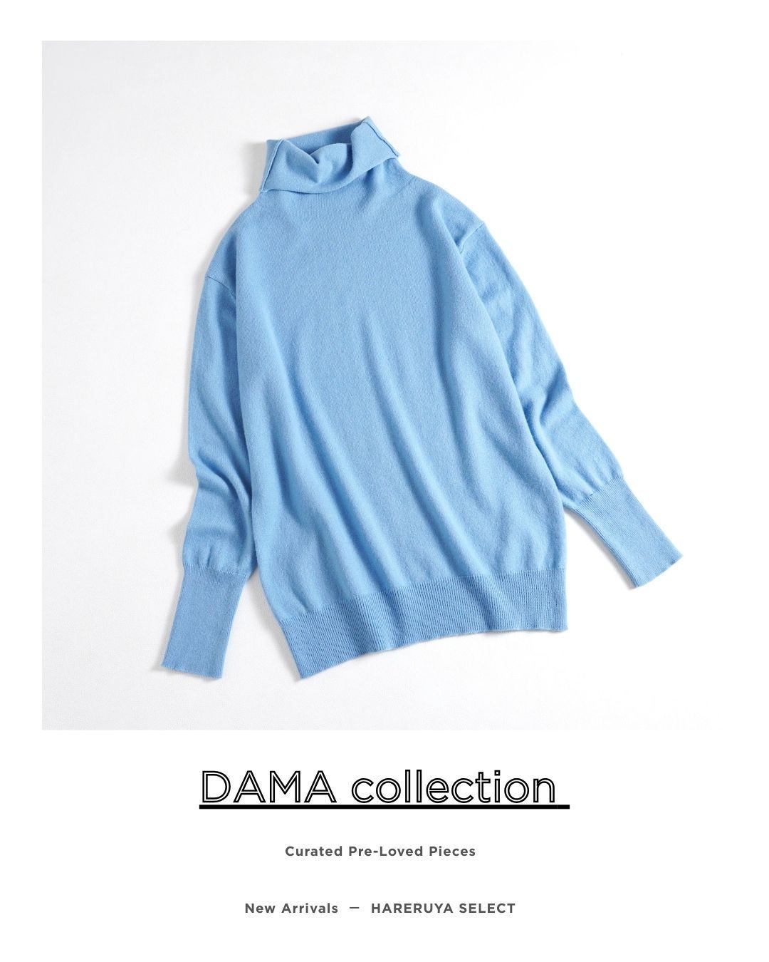 834y*DAMA collection ダーマ コレクション カシミヤ100% ハイネック