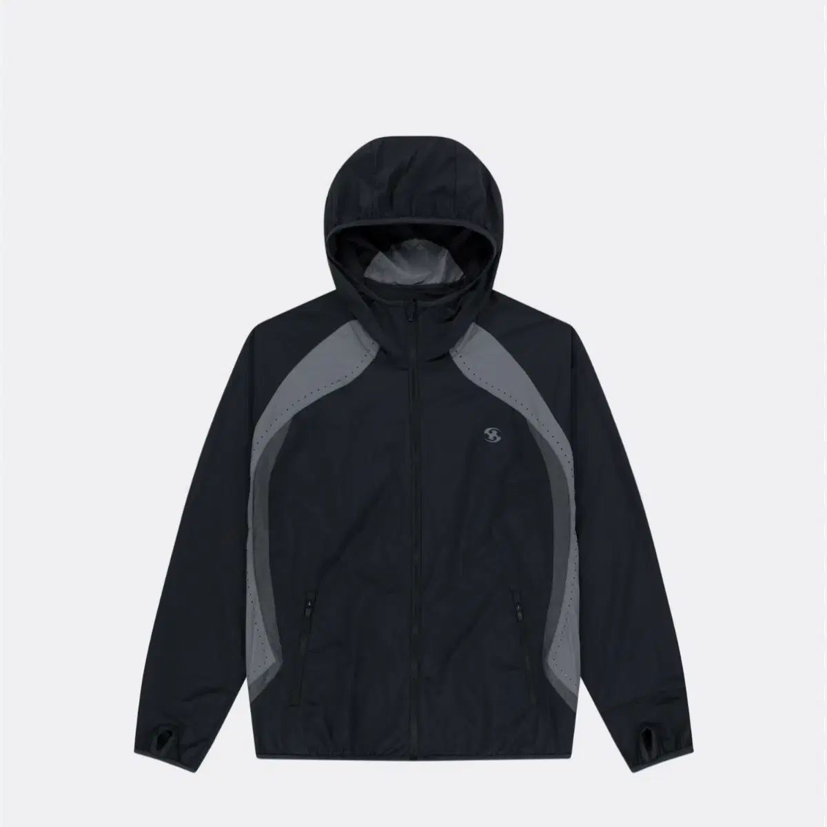 サンサンギアー SAN GEAR カルバン クライン RUNNING JACKET BLACK ウィンドブレーカー