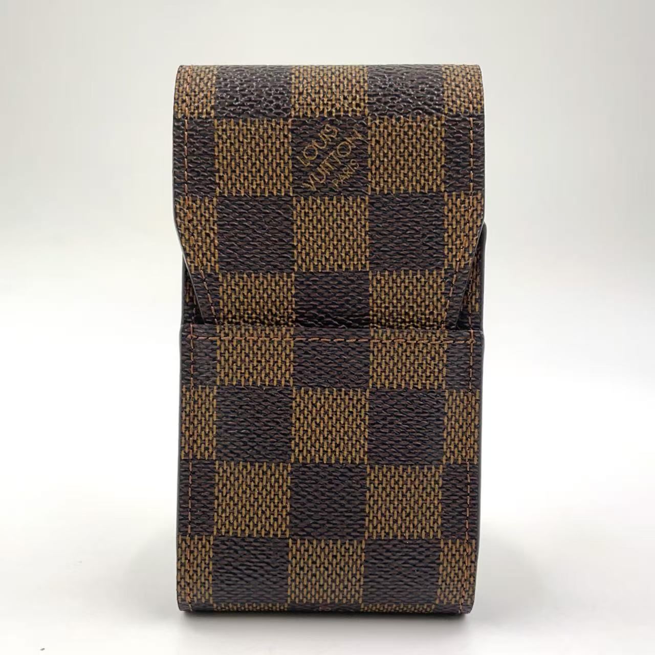 LOUIS VUITTON ダミエ エテュイ シガレットケース PVC ブラウン 小物入れ N 63024