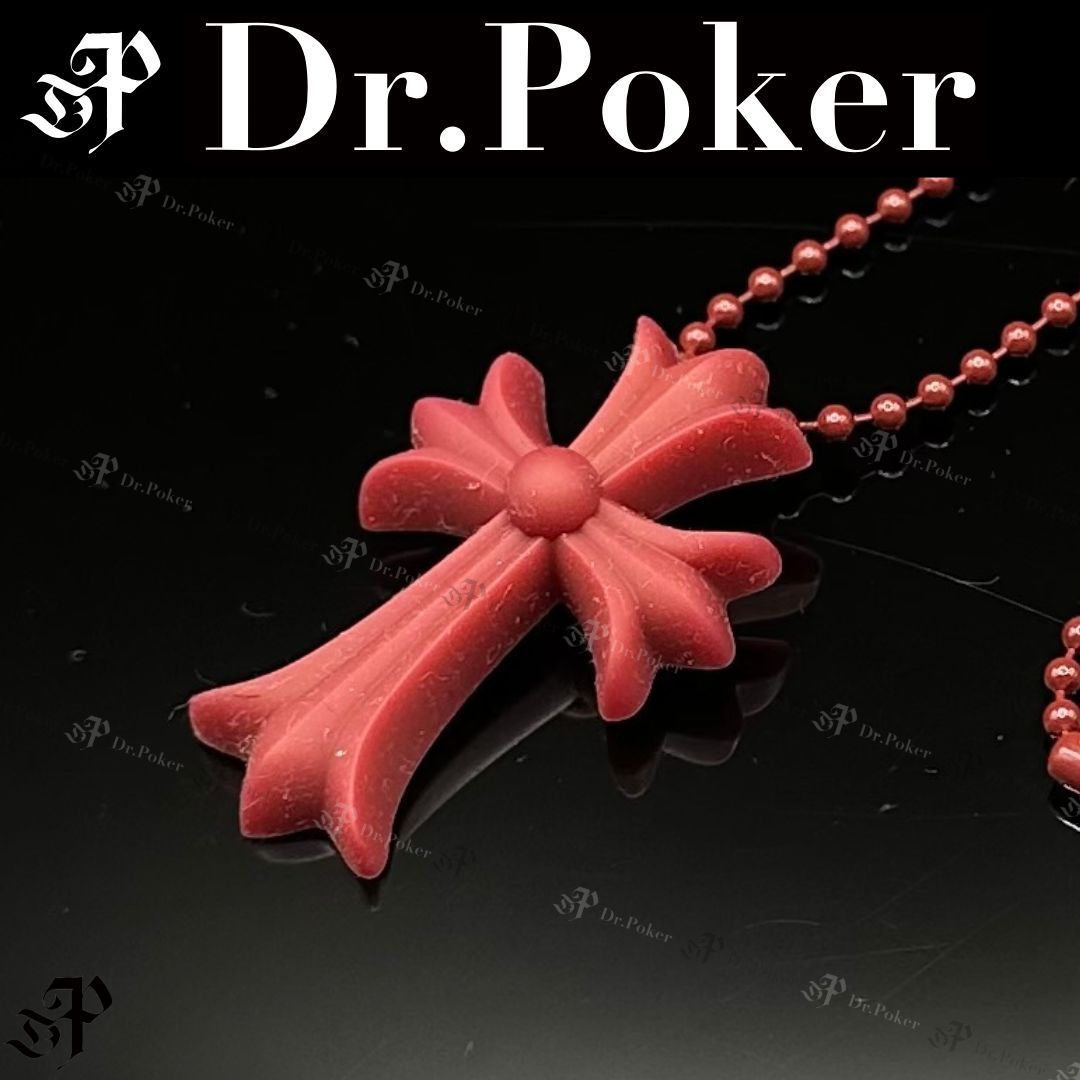 CHROME HEARTS 中トロ。 新品】Chrome Hearts CH Cross Silicone Rubber Pendant Necklace