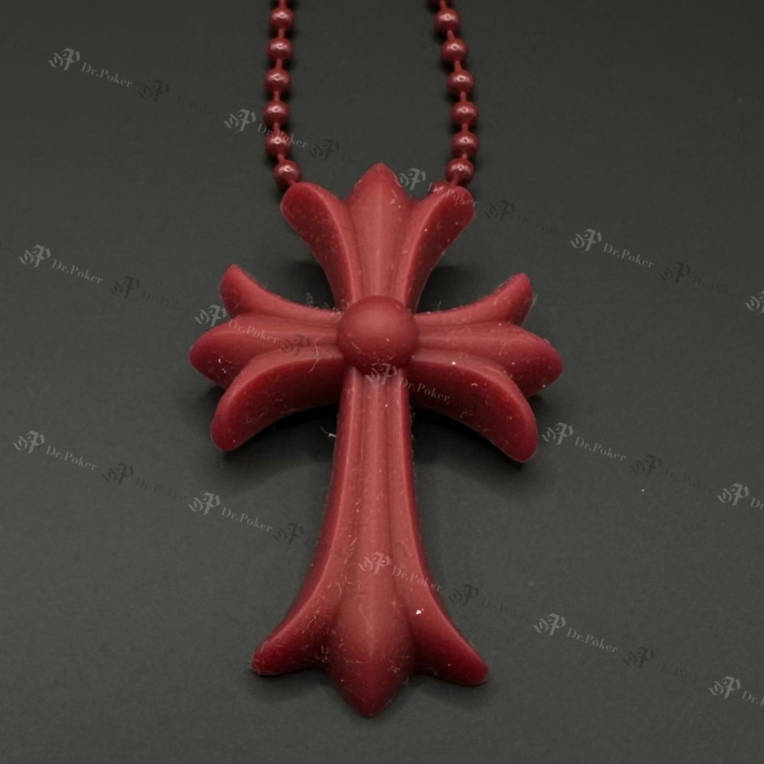 新品】Chrome Hearts CH Cross Silicone Rubber Pendant Necklace