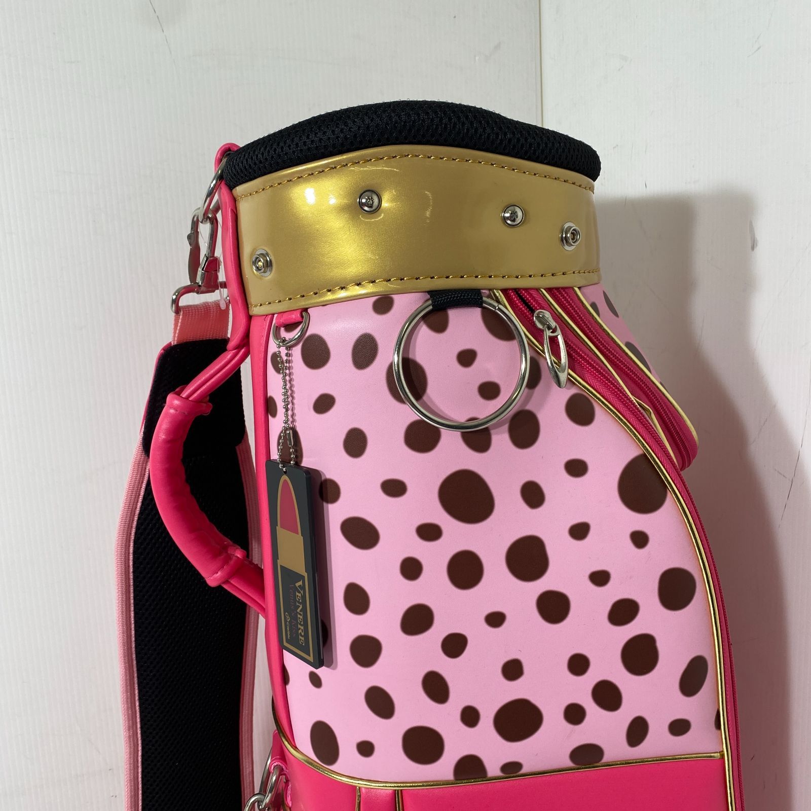 VENERE ゴルフバッグ ピンク ゴルフ VENERE ヴェネレ レディース キャディーバッグ 7インチ 5分割