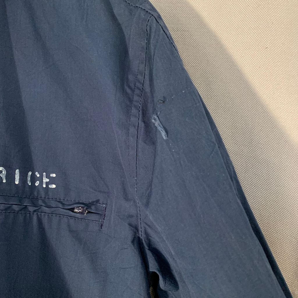 80 s US NAVY ネイビー USN Submarine サブマリン JACKET ジャケット UTILITY アメリカ海軍 作業 No I 550 ストライプシャツ ミリタリージャケット 
