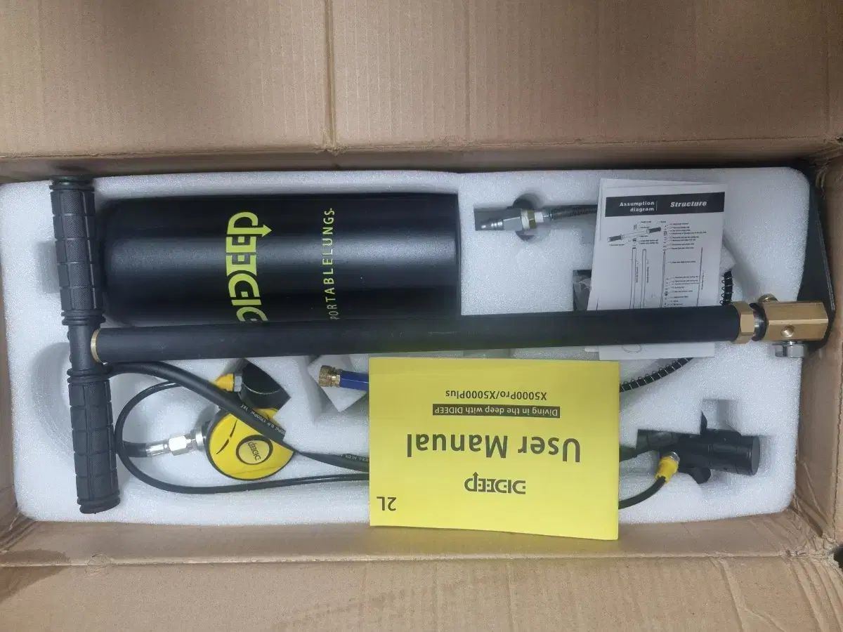 Dideep 携帯用 ダイビング 設備と空気 圧縮機です バレルとは 2 L