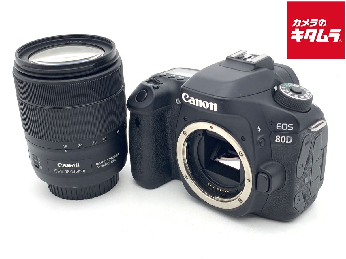 中古】 【並品】 キヤノン EOS 80D EF-S18-135 IS USM レンズキット