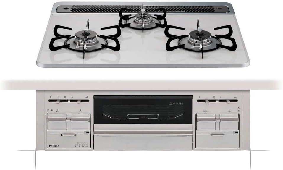 パロマ repla リプラ 60 cm ビルトインガスコンロ 都市ガス12 A 13 PD 509 WS CV ティアラシルバー