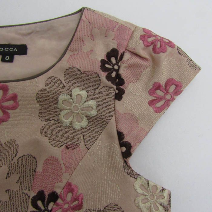 トッカ ワンピース トップス フレンチスリーブ 花柄 日本製 レディース  