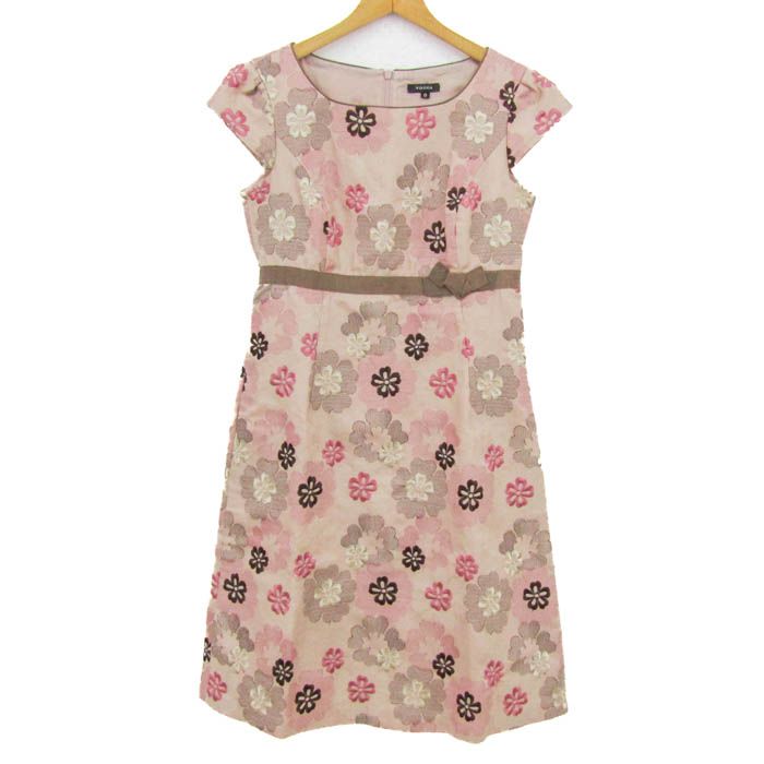 【美品】TOCCA トッカ 総刺繍レースタッチワンピースフレンチスリーブ 日本製 美品】TOCCA トッカ 総刺繍レースタッチワンピースフレンチスリーブ