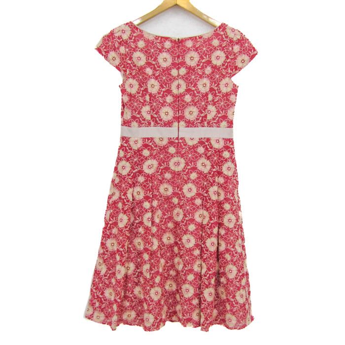 【美品】TOCCA トッカ 総刺繍レースタッチワンピースフレンチスリーブ 日本製 美品】TOCCA トッカ 総刺繍レースタッチワンピースフレンチスリーブ 日本製