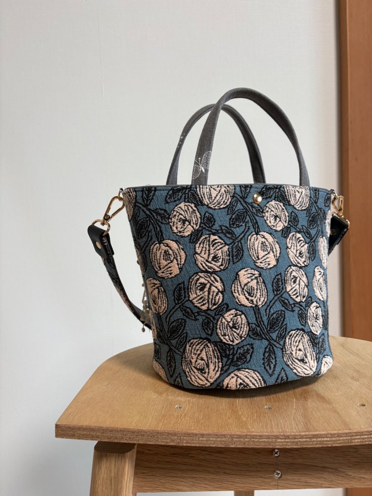 再販 ミナペルホネン▪︎ハンドメイド▪︎2 wayマール bag