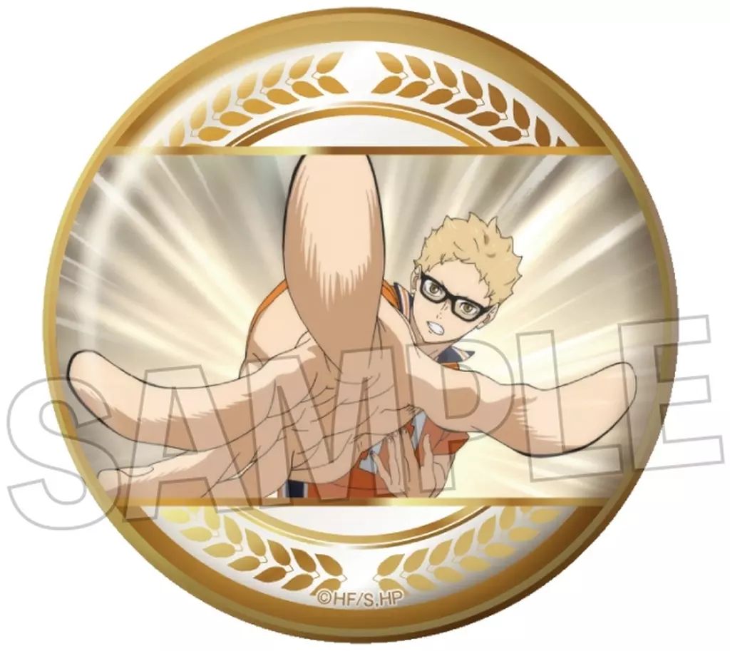 月島蛍 ラメキラ缶バッジ 50点 ハイキュー 月島蛍 缶バッジ heroes