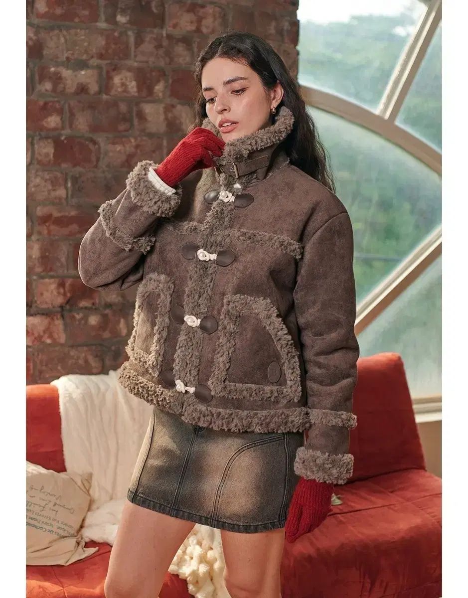 ビターセルズ メリー パール ムートン チャコール