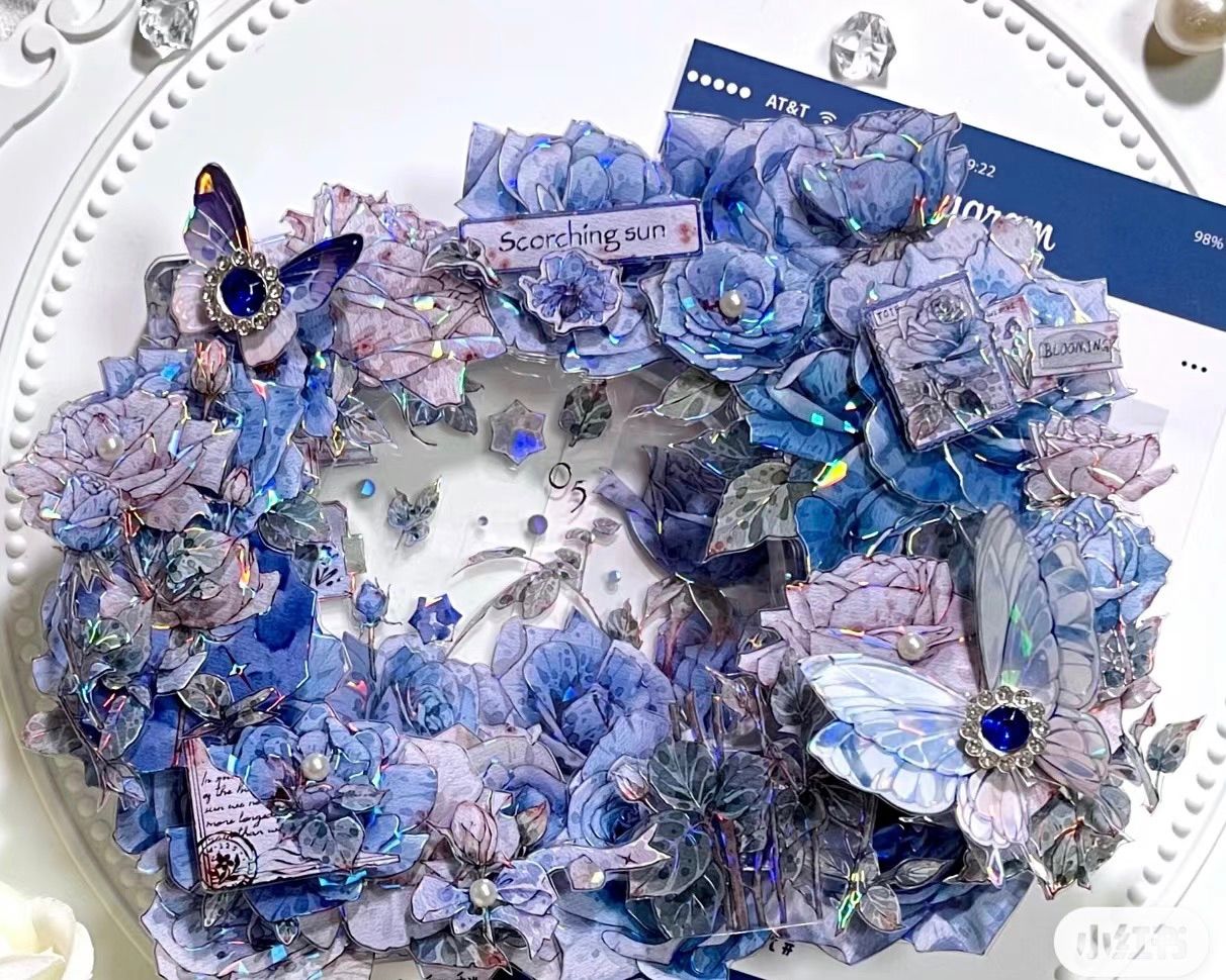 2510164 薔薇之森 海外マスキングテープ巻き売り フラワー花 - メルカリ