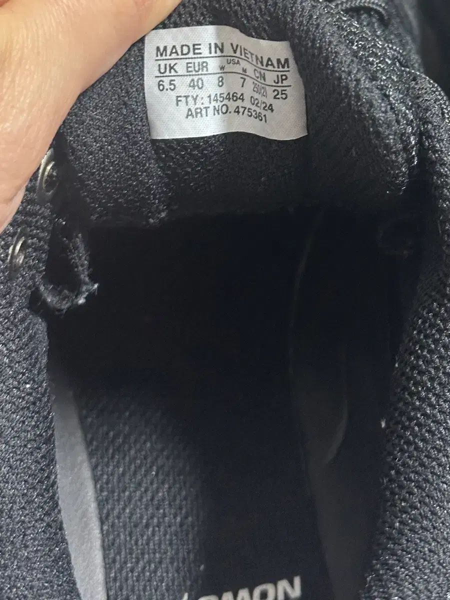  サロモン メゾンマルジェラ X-ALP ブラック 250 登山靴 トレッキングシューズ アウトドアシューズ