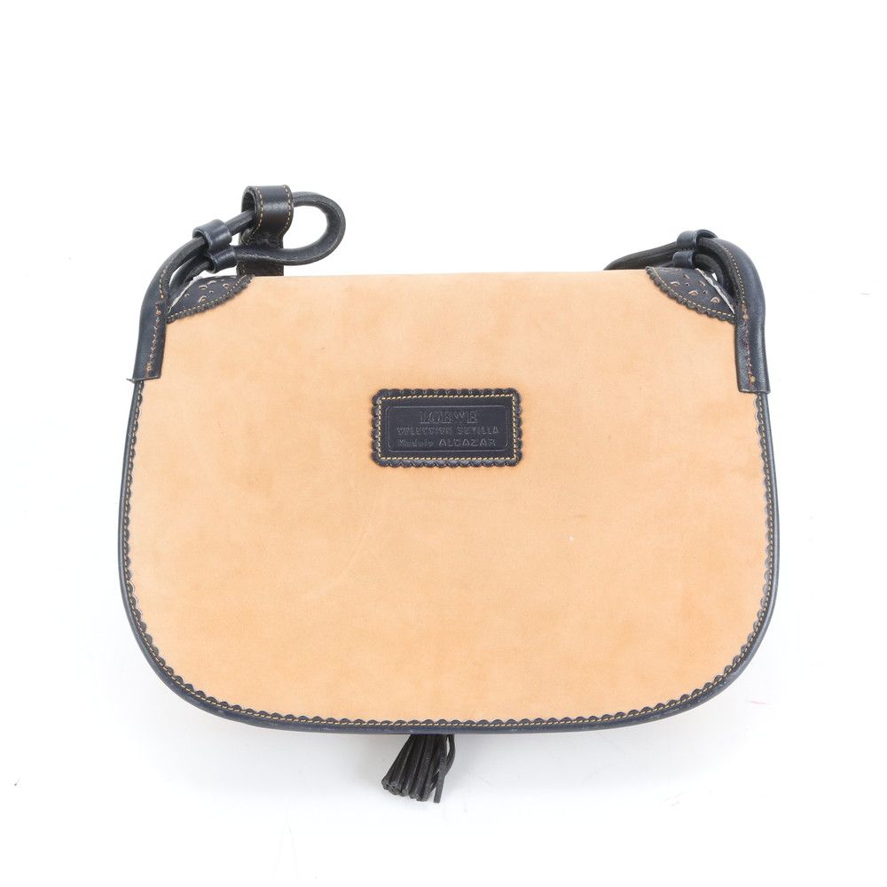 極美品 ヴィンテージ ロエベ アナグラム セビリア レザー ショルダー