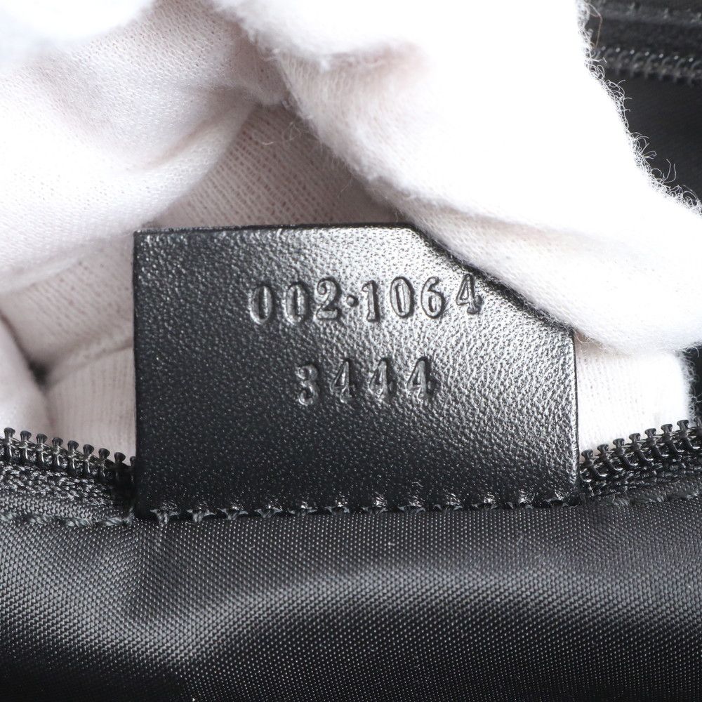 極美品 グッチ GG キャンバス ジャッキー レザー トート バッグ 肩掛け