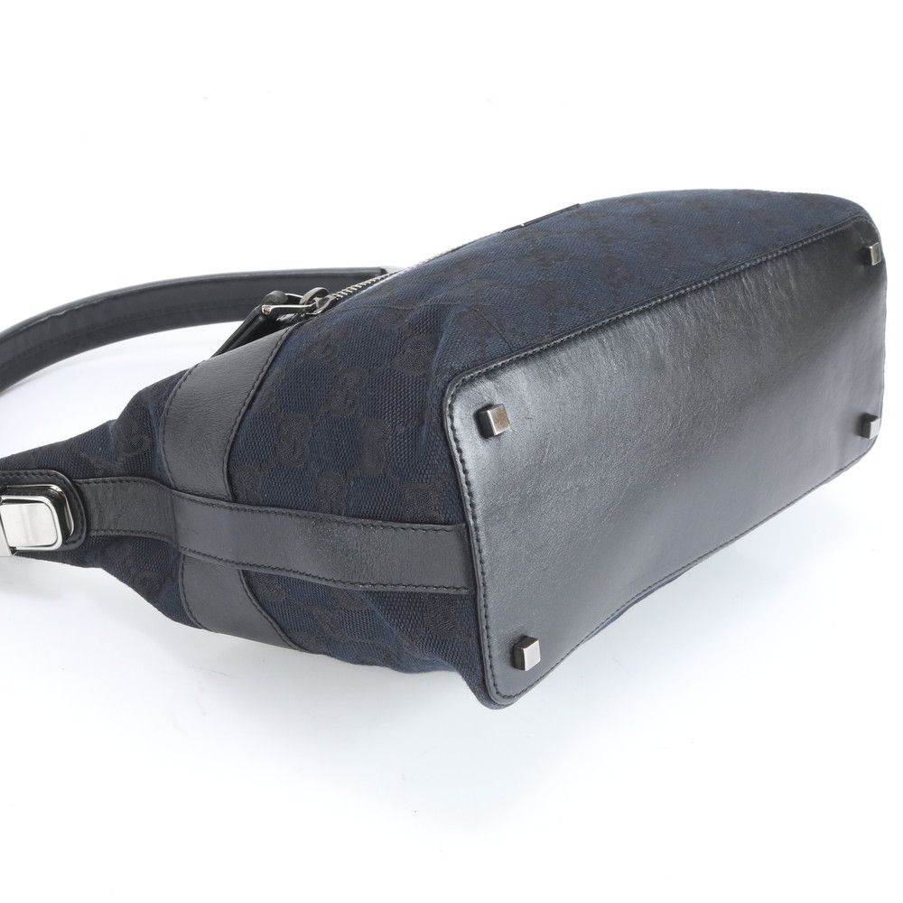 極美品 グッチ GG キャンバス レザー ショルダーバッグ 肩掛け ワン