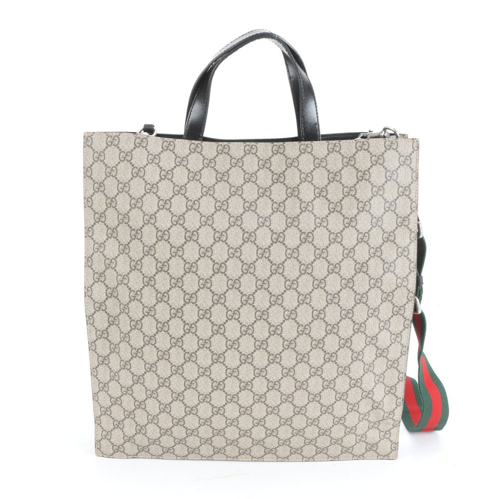 極美品 グッチ GG スプリーム シェリー ライン 456217 レザー 2WAY