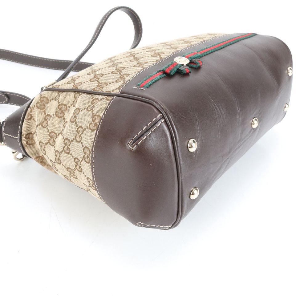 極美品 グッチ GG キャンバス メイフェア シェリー レザー 2WAY