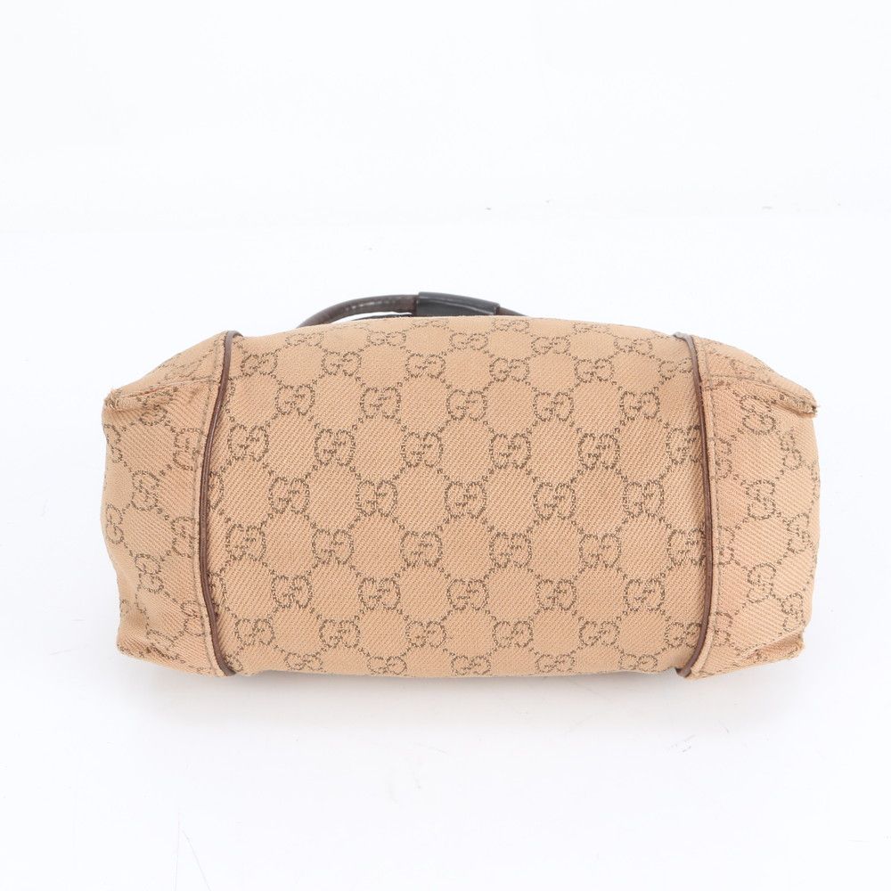 極美品 グッチ GG キャンバス レザー ショルダーバッグ 肩掛け ワン