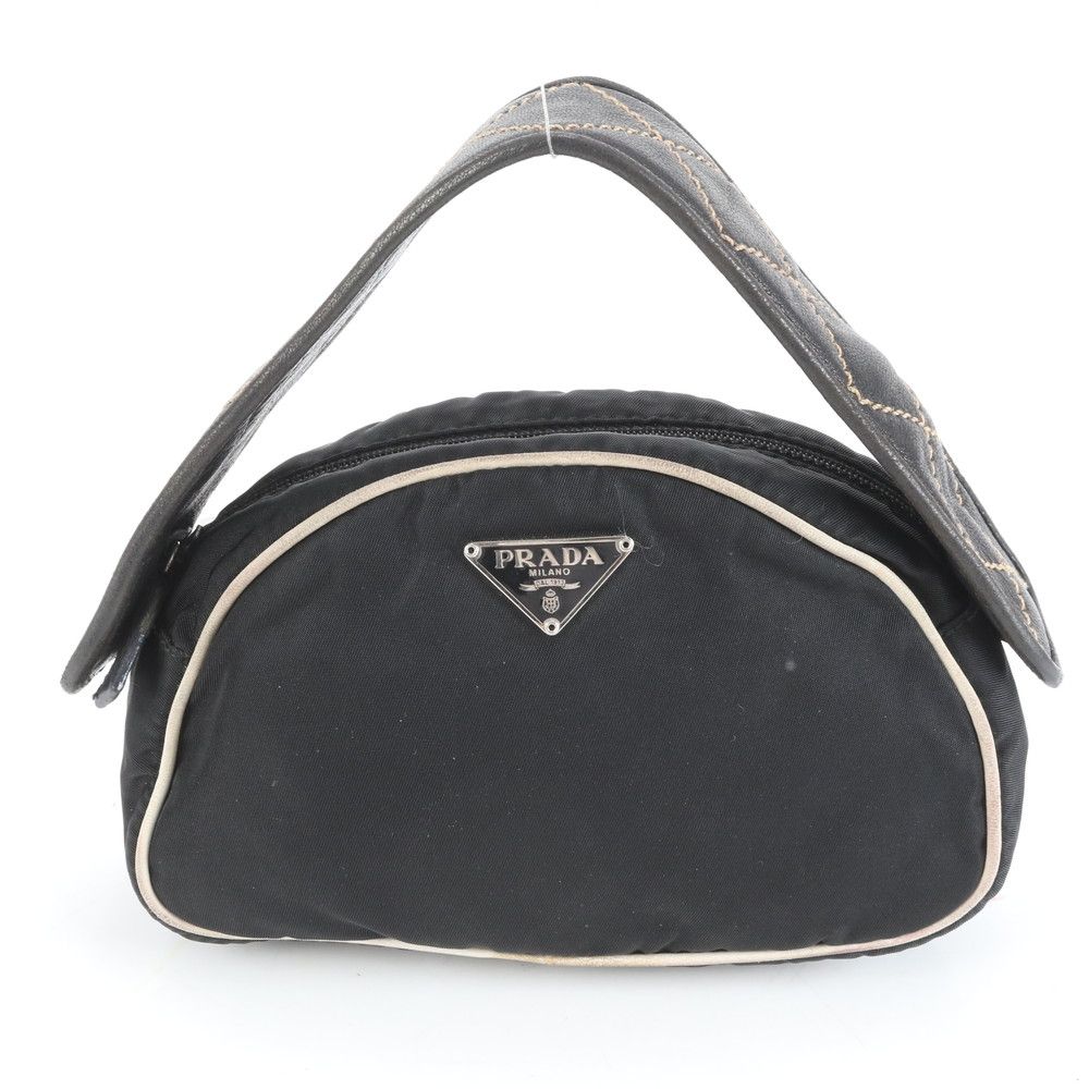 美品 プラダ テスート ナイロン 三角 トライアングル ロゴ