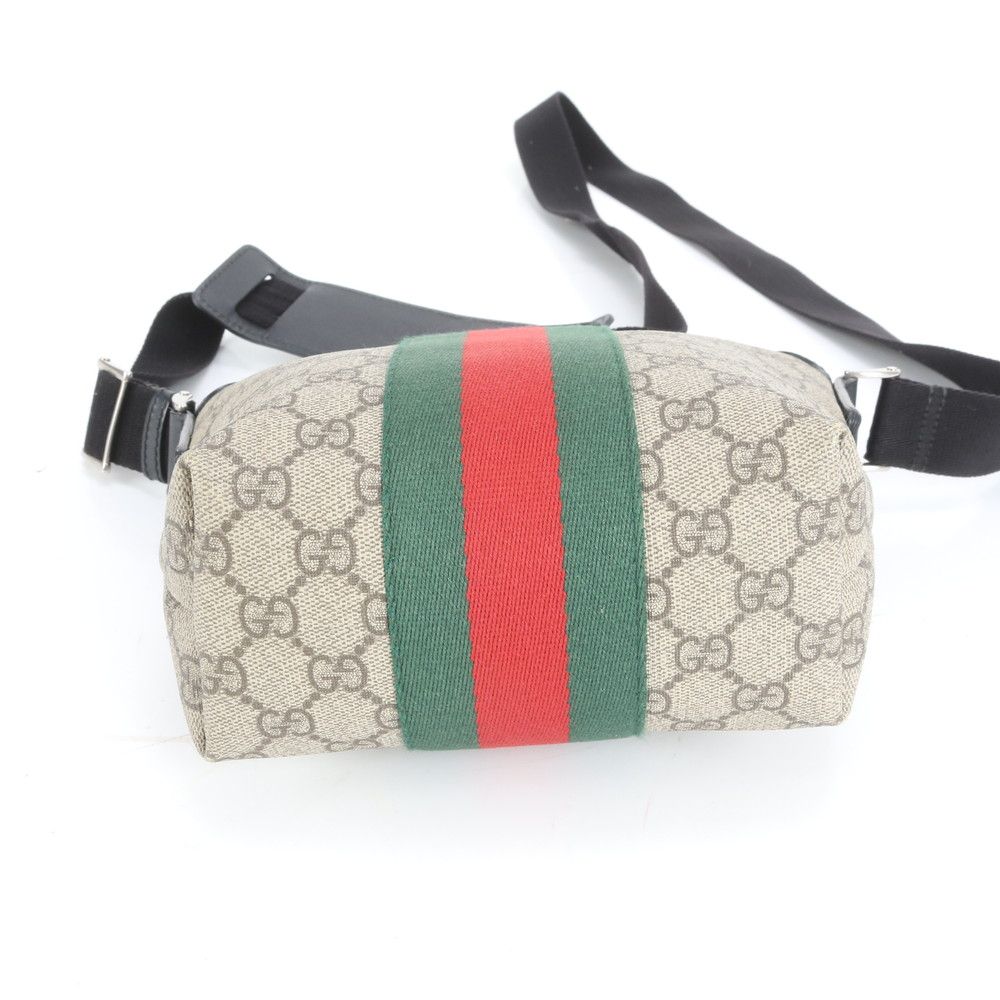 極美品 グッチ GG スプリーム シェリー ライン 471454 レザー