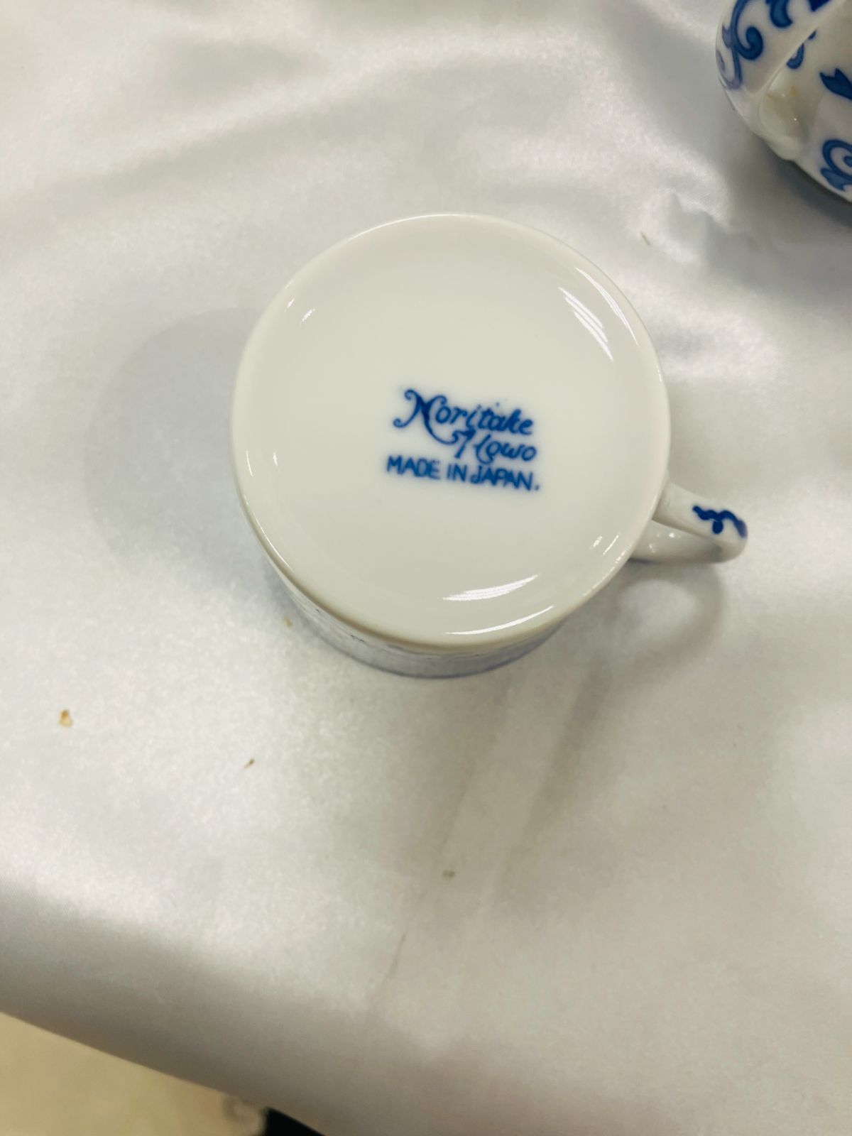 A【希少】1916年 オールドノリタケ 英国輸出用 鳳凰印 染付け鳳凰