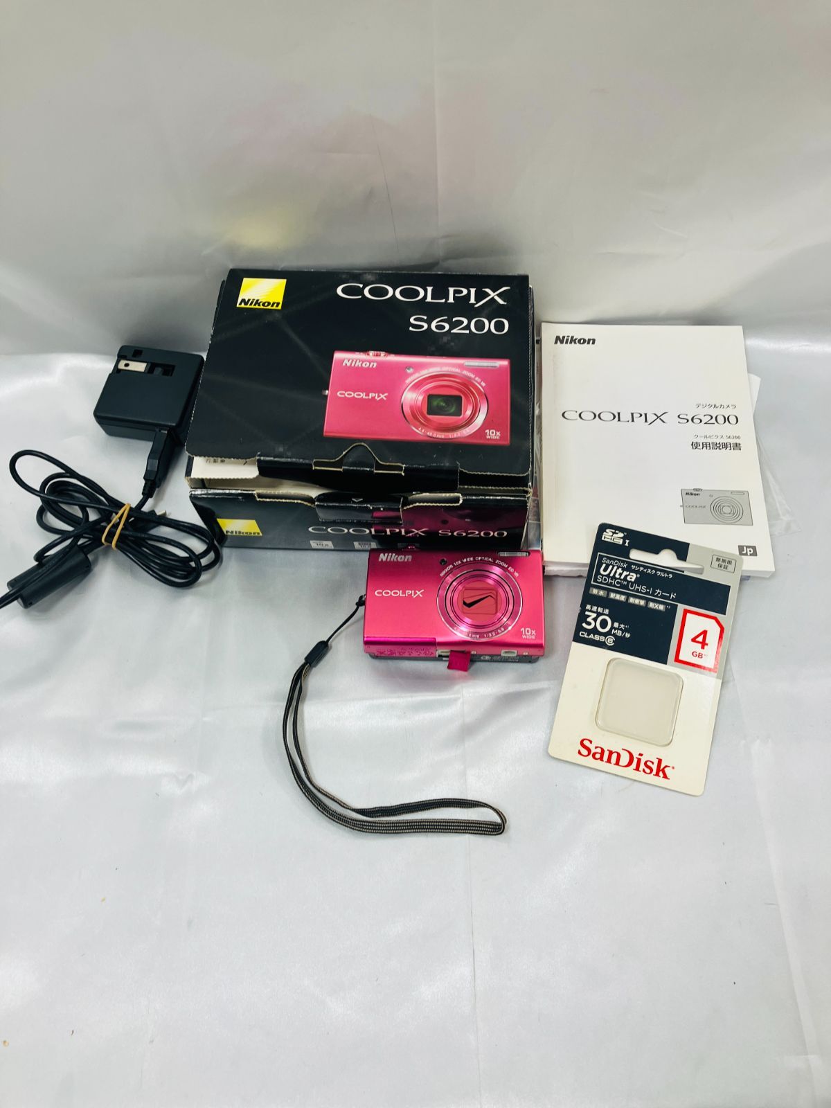 A【美品】Nikon ニコン COOLPIX S6200 ピンク デジタルカメラ - メルカリ