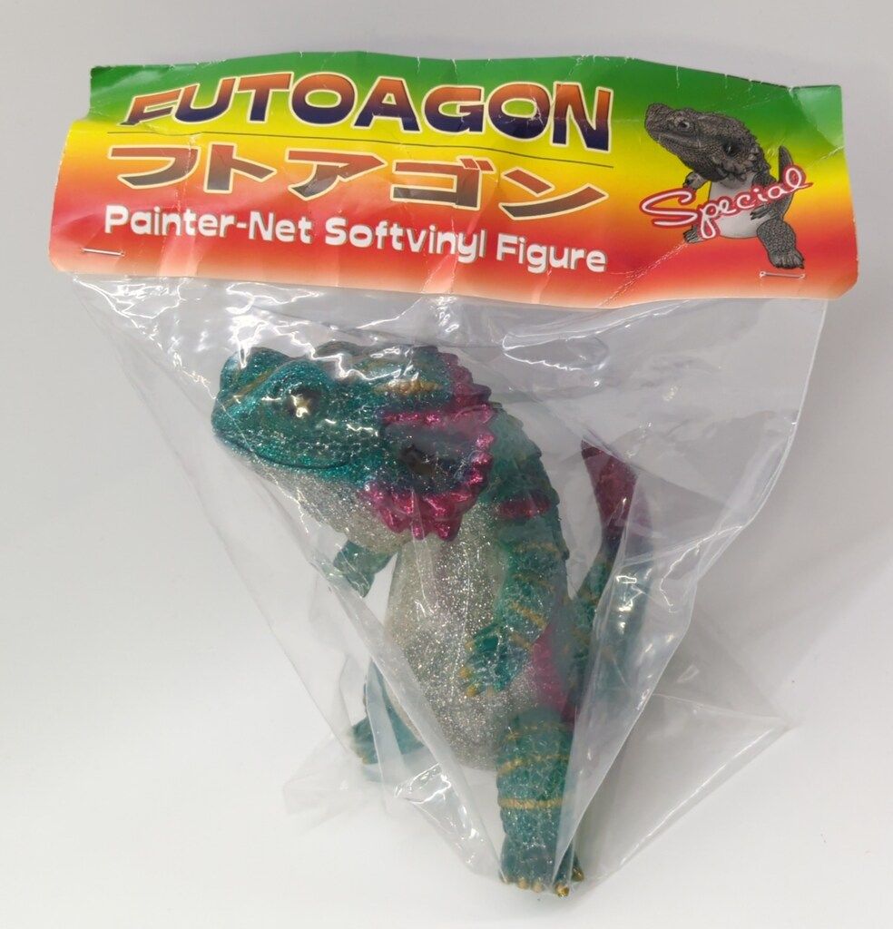 フトアゴン　クリスマスカラー　グリーン　銀ラメ　ソフビ ペインターネット フトアゴン 銀ラメ/クリスマスカラー/星目 - メルカリ