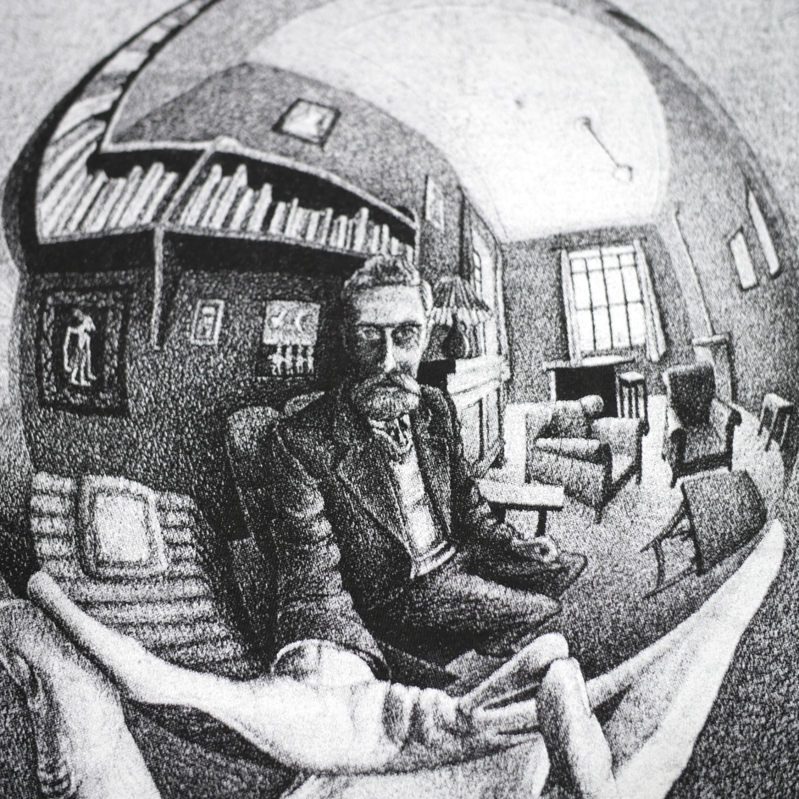 L】M.C. ESCHER MC エッシャー 球面鏡の手 Hand with Reflecting