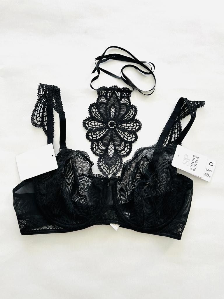 Simone Perele シモーヌぺレール ブラジャー＆ショーツ＆チョーカー 3点セット 95 D|2 み 6460687