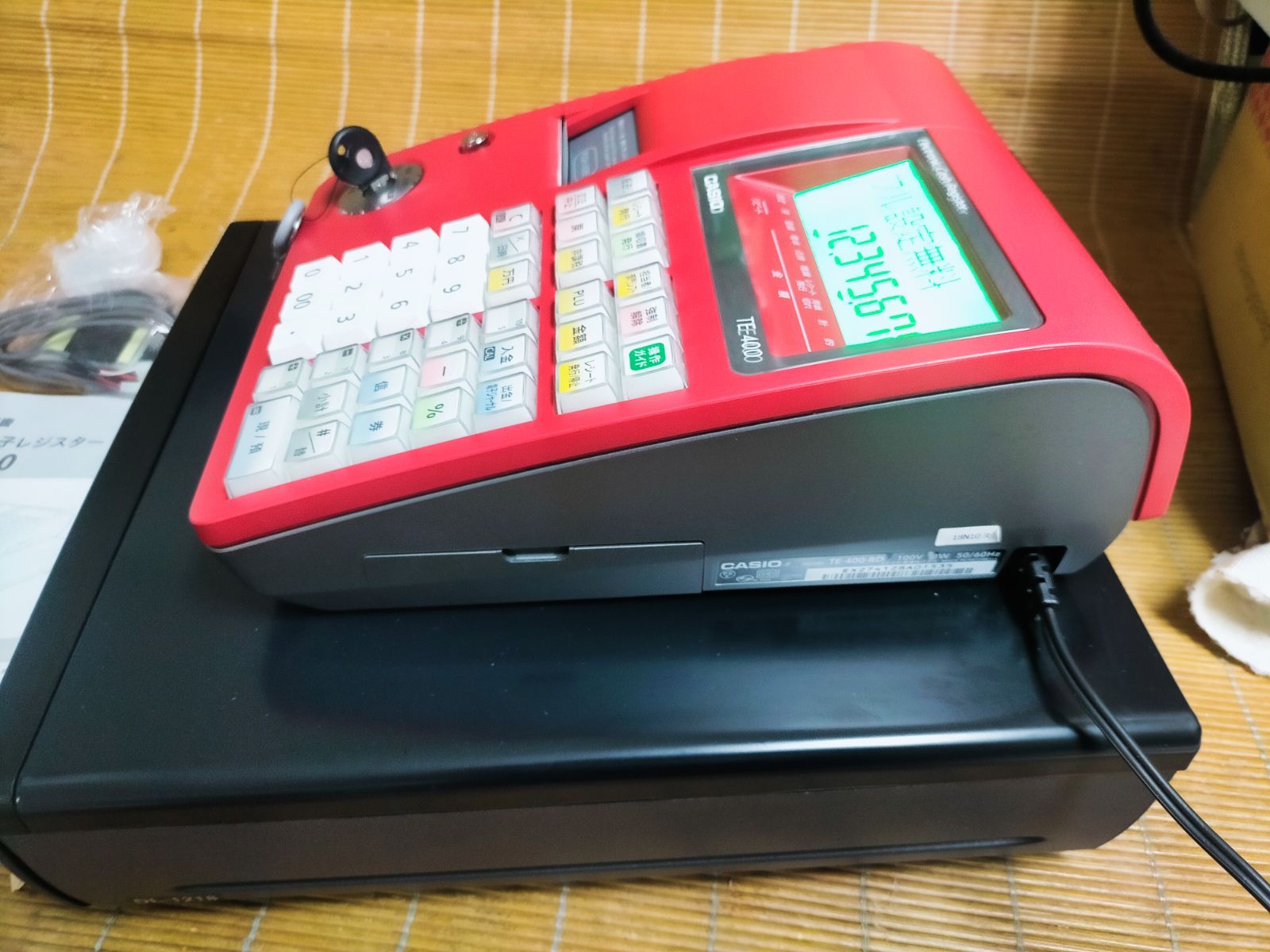 カシオレジスター TE-400 フル設定無料 PC連携売上管理 901779 - メルカリ