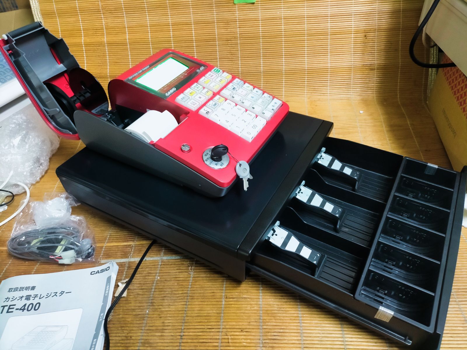 カシオレジスター TE-400 フル設定無料 PC連携売上管理 901779 - メルカリ