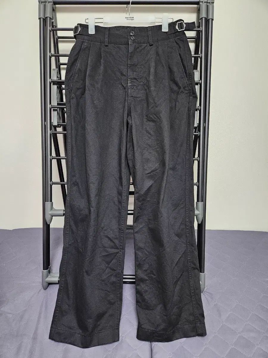ANOTHER OFFICE サンティアゴ チノ パンツ 25 AW ブラック 0
