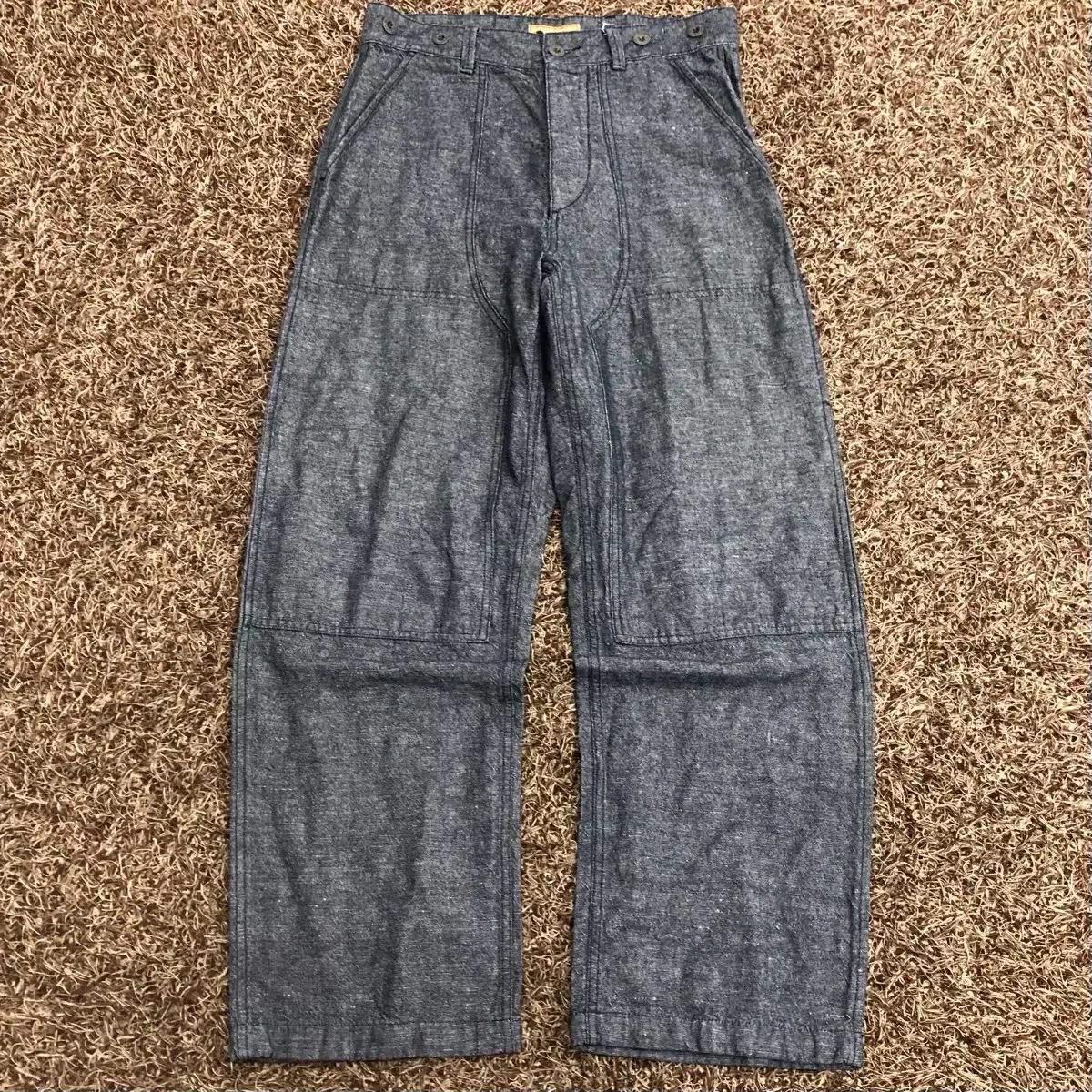 32 ナイジェル ケーボン P 56 ダブルニー リネン パンツ