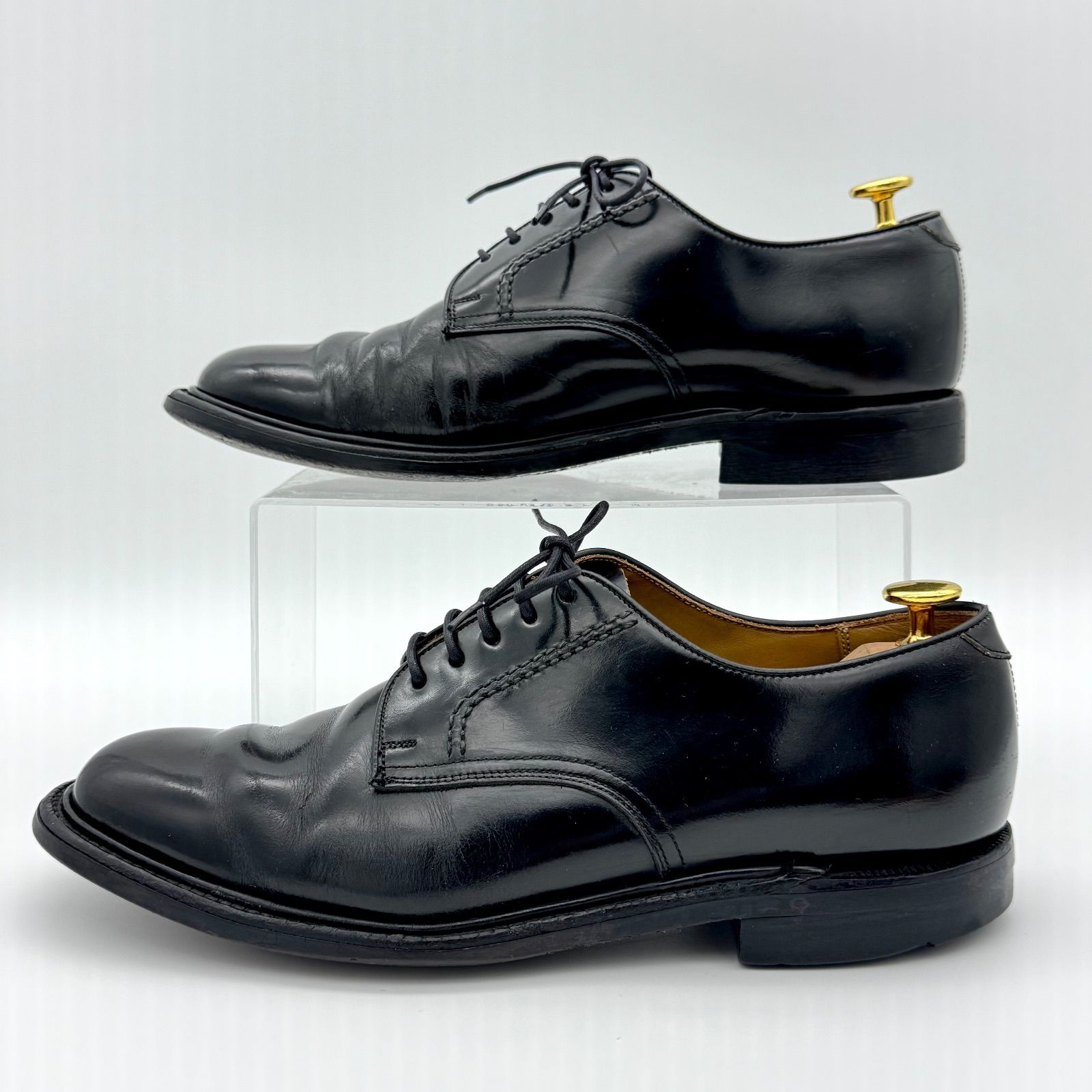 REGAL リーガル 2504 革靴 プレーントゥ 25.5cm 25.5EE 黒 ブラック 外