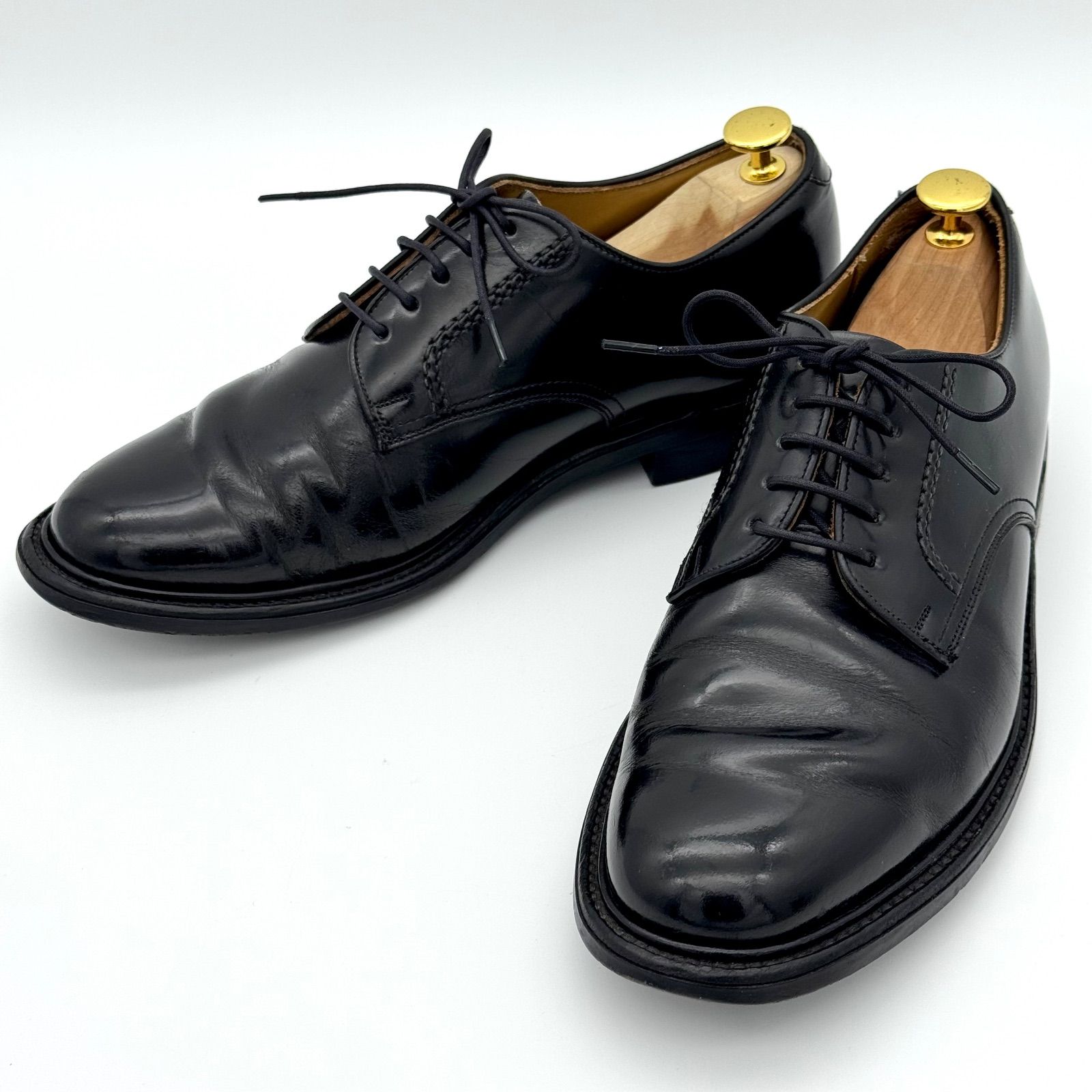 REGAL リーガル 2504 革靴 プレーントゥ 25.5cm 25.5EE 黒 ブラック 外