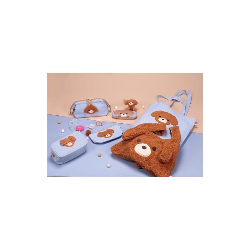 スケーター(Skater) フラット ポーチ お出かけ 小物入れ マチあり