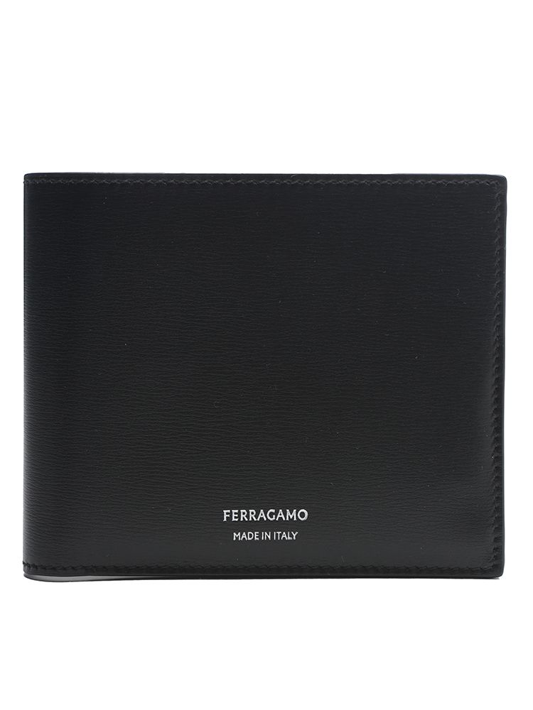 Salvatore Ferragamo サルヴァトーレフェラガモ ロゴ レザー 二つ折り財布